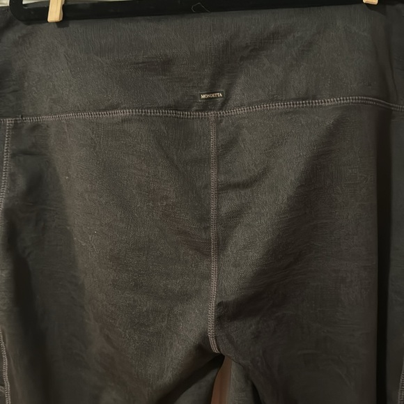 Mondetta NWT Ladies Brushed Jacquard Black Leggings Size XXL item # 1528281 - Picture 11 of 11